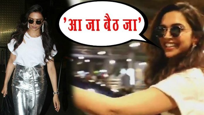 Deepika Padukone Says ‘Aaja baith ja’ to a Media person Who Comes Closer to Her
