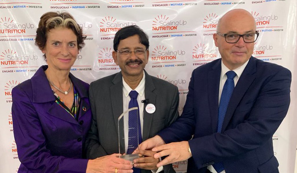 Basanta Kumar Kar of India conferred prestigious 2019 Global Nutrition Leadership Award