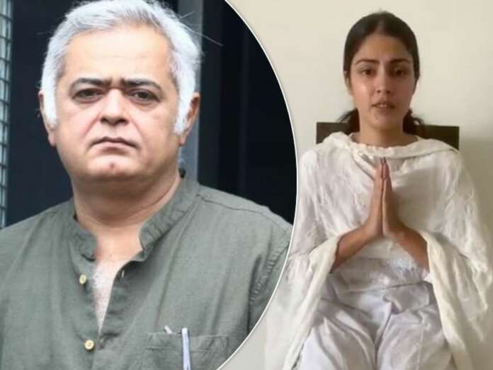 Hansal Mehta Comes Out In Support Of Rhea Chakraborty