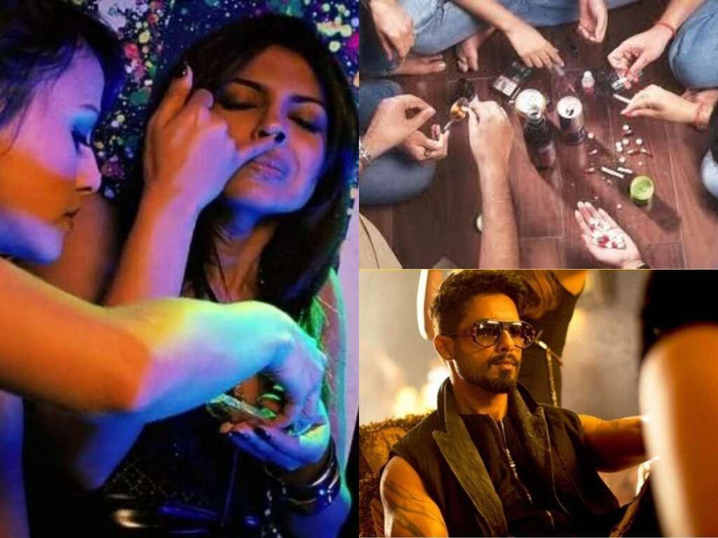 Bollywood actors depicting drug abuse
