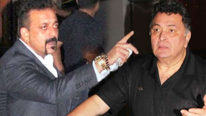 Once Sanjay Dutt Reached To Fight With Rishi Kapoor Due To This Actress