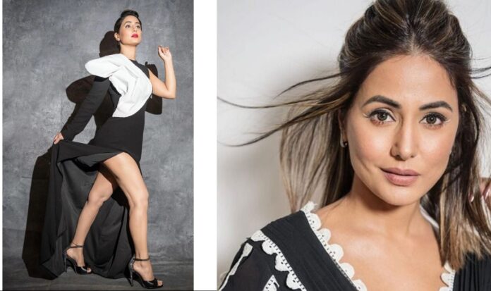 Hina Khan Flaunts In Black And White Dress: But The Price Will Blow Your Mind