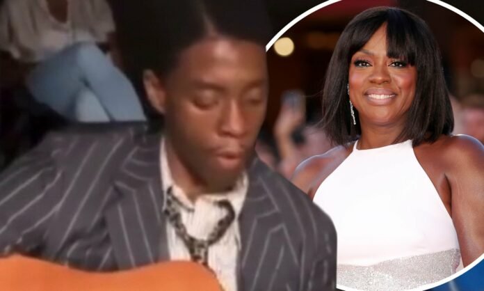 Viola Davis shares a video of Chadwick Boseman playing guitar on the set of ‘The Mother of the Blues’