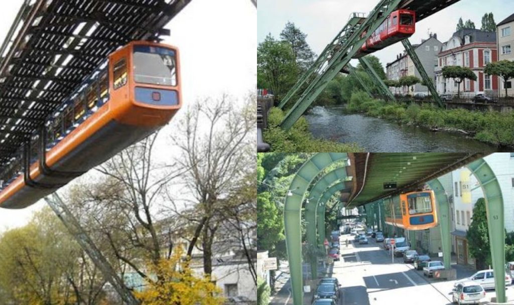 Hanging Trains Wuppertal Germany
