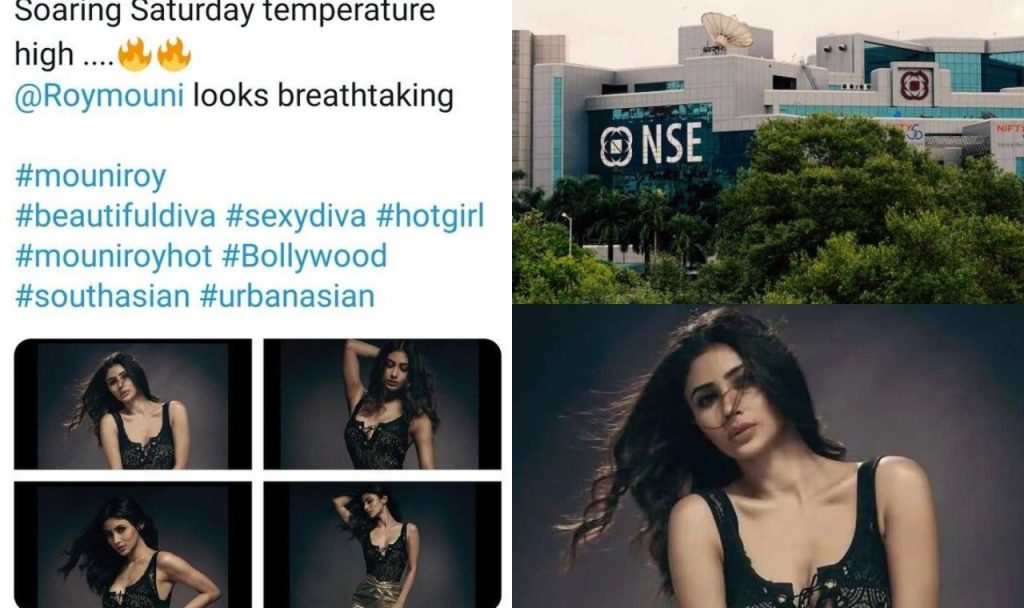 Bizzare: Mouni Roy’s Pictures Were Seen On The Twitter Handle Of The National Stock Exchange Mouni Roy