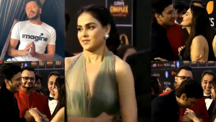 See What Happened After Ritiesh Deshmukh kissed Preity Zinta In Infront Of Genelia: Video