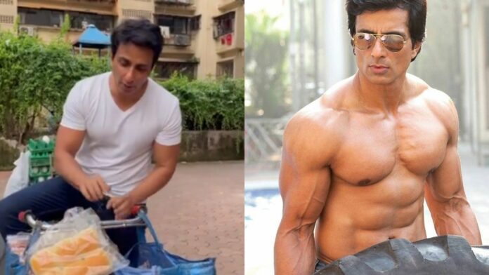 Actor Sonu Sood Selling Bread And Eggs On Bicycle, But Why? Watch Video