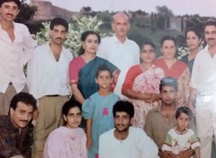 The Tikoo family during happier times Girija Tikoo's nice Sidhi Raina's Instagram account