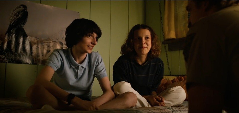 Millie Bobby Brown and Finn Wolfhard Kissing Scene