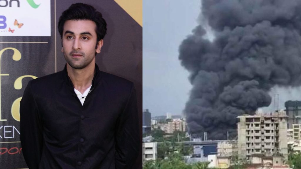 Set catches fire in Mumbai