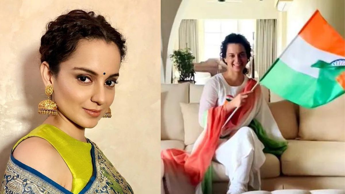 Down with dengue, Kangana Ranaut celebrates Independence Day at home
