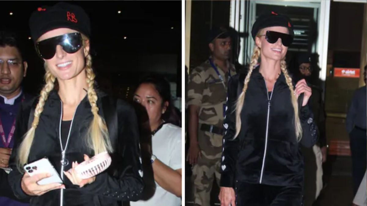 Paris Hilton arrived at Mumbai Airport; captured selfies with fans