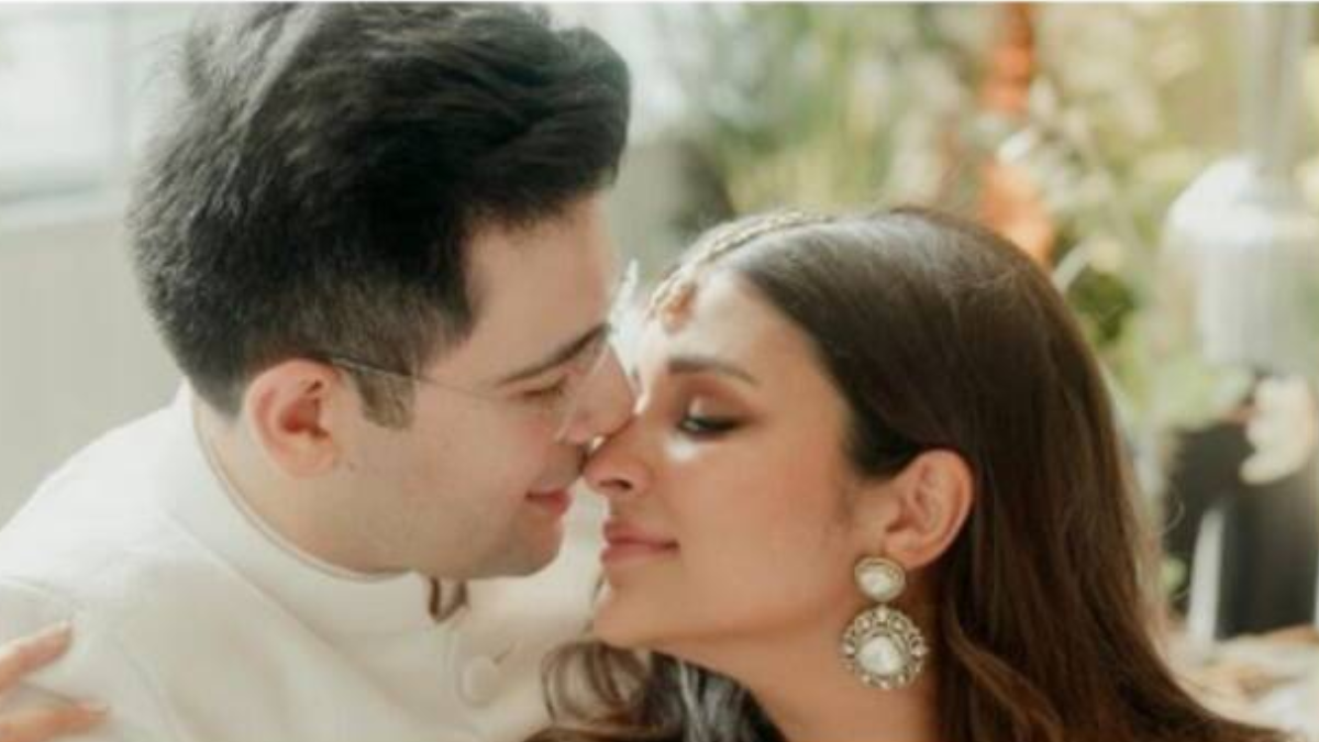 Parineeti Chopra gets engaged with Raghav Chadha, shares a glimpse of her special day