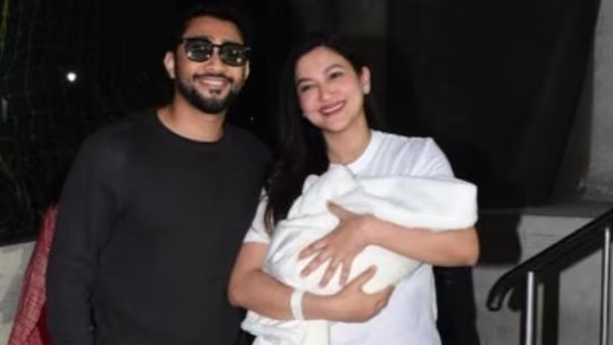 Gauahar Khan and Zaid Darbar makes their first ever public appearance featuring their newborn