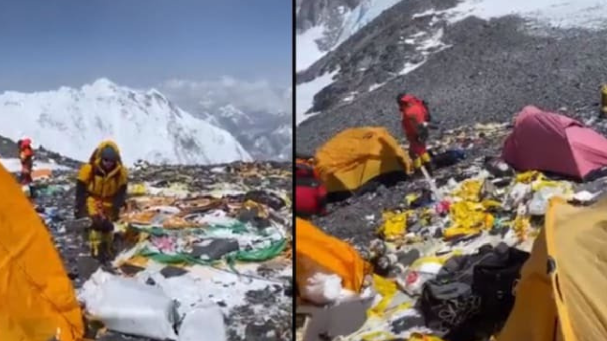 Mt Everest brimming with garbage and plastic pollution; leaves netizens enraged
