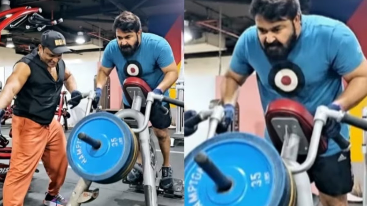 Mohanlal lifts 100 kg deadlift at 63; netizens in complete awe