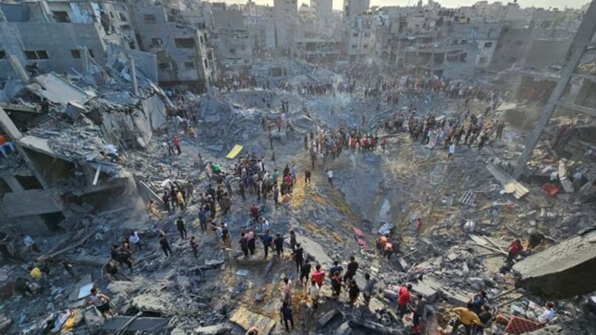 Israel blasts Jabalia refugee camp in Gaza, deadliest massacre ever