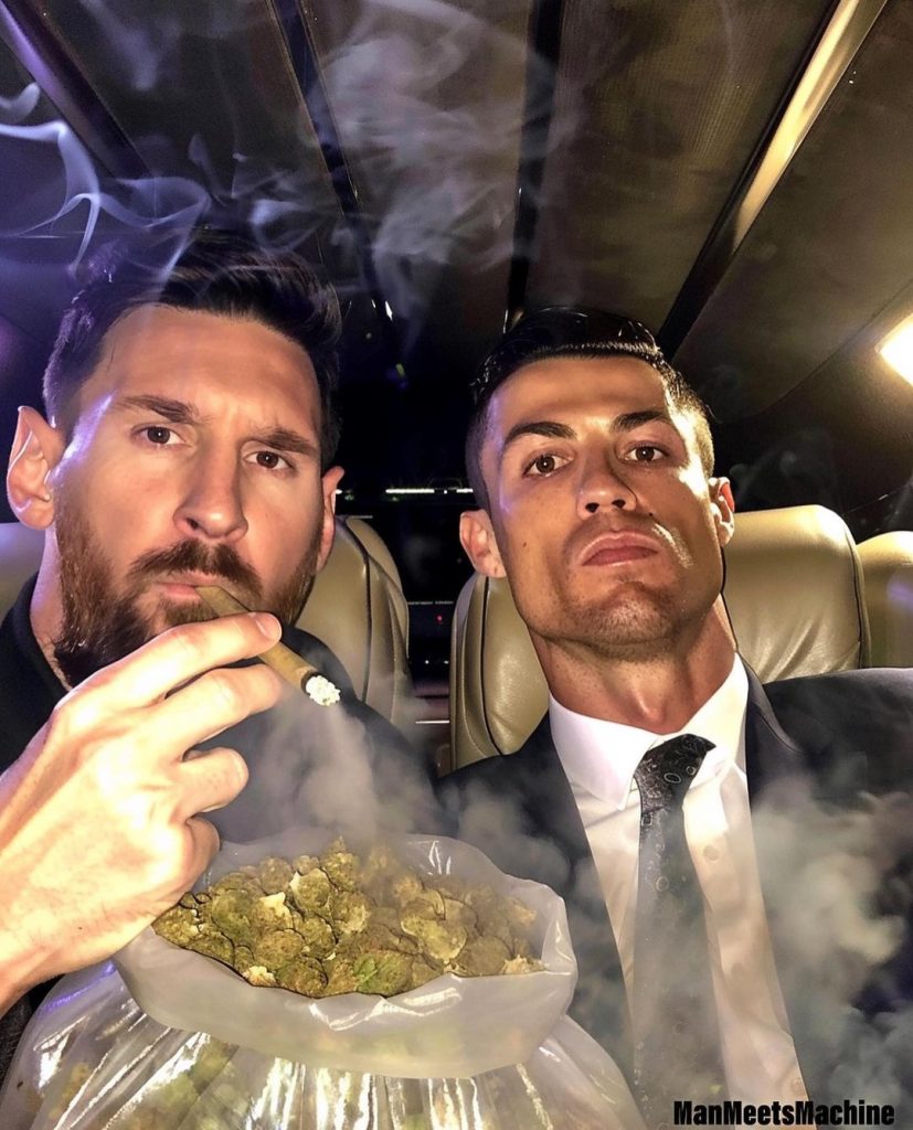 Cristiano Ronaldo and Lionel Messi  viral pics