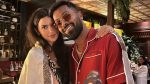 Cricketer Hardik Pandya with Natasha