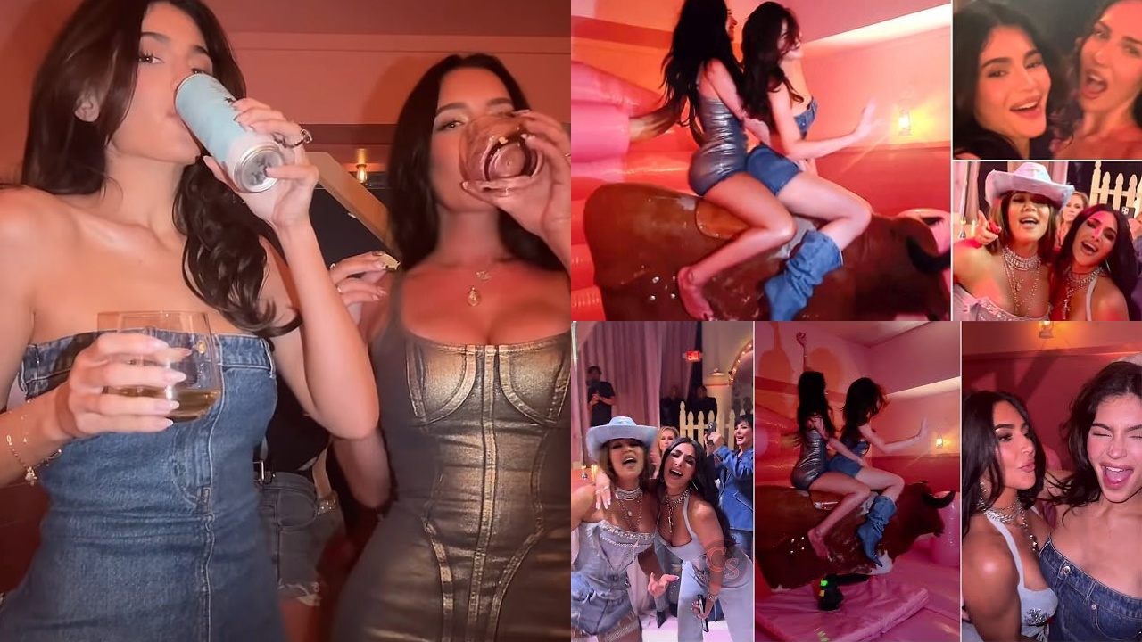 Kylie Jenner And Kim Kardashian Goes Drunk And Crazy At Khloé’s 40th Birthday: Watch