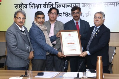 Amity University Gurugram Honoured with NEP 2020 Implementation Excellence Award (Gold Category)