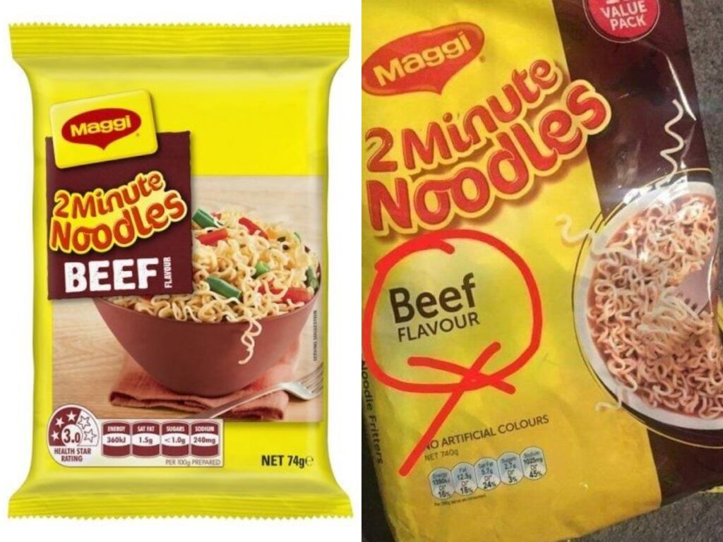 beef maggi in india