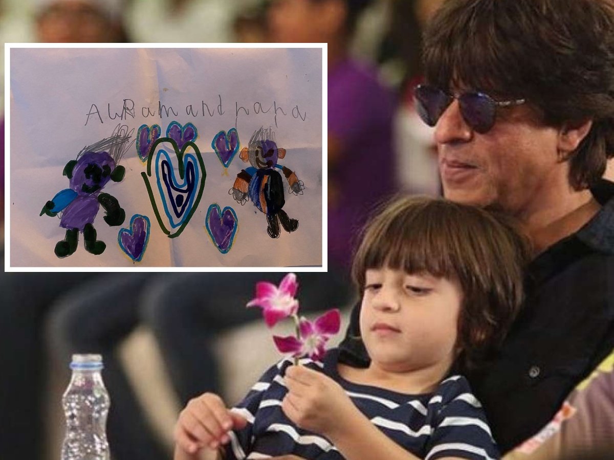 Shahrukh Khan’s Son Abram Gives A Big Lesson To King Khan By Making Sketch